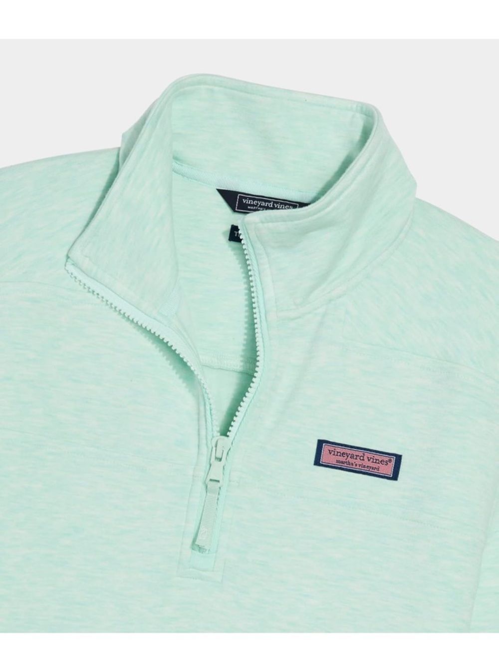 Vineyard Vines Women's Dreamcloth 1/4 Zip Shep Shirt Medium Mint Green - Picture 2 of 10